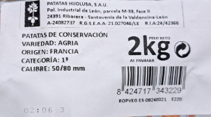 Patata para freír malla 2kg