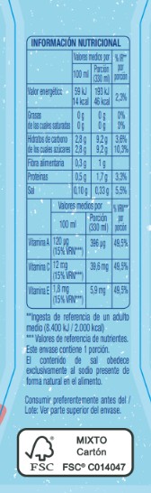 Zumo fruta + leche pack 3 mediterraneo Alipende 330 ml