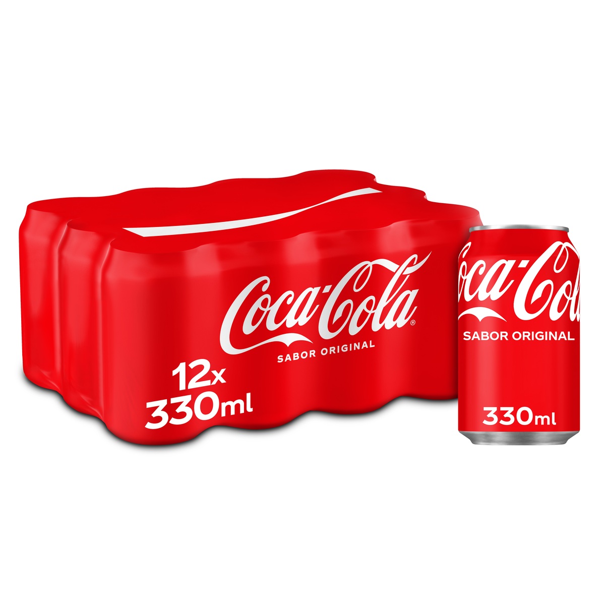 Refresco Coca-Cola Sabor Original lata pack 12 33cl