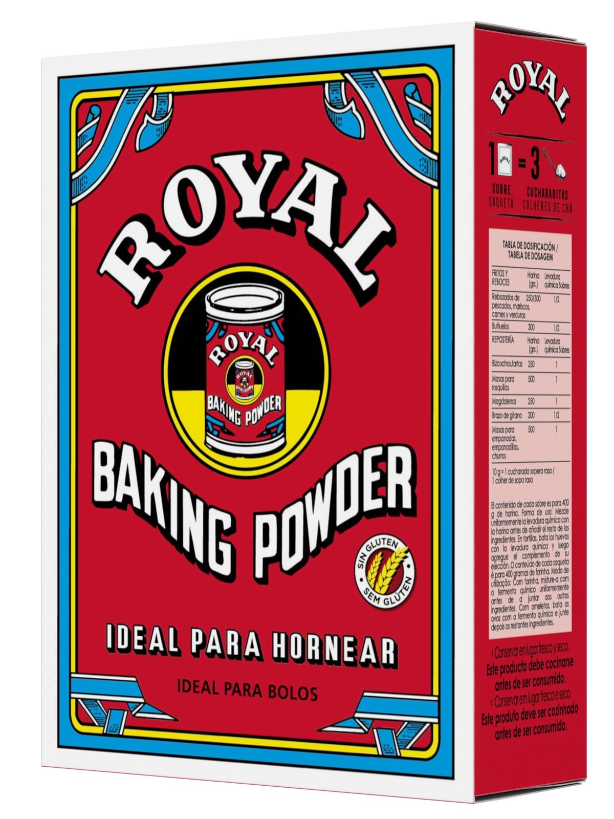Polvo para hornear Royal 5 sobres