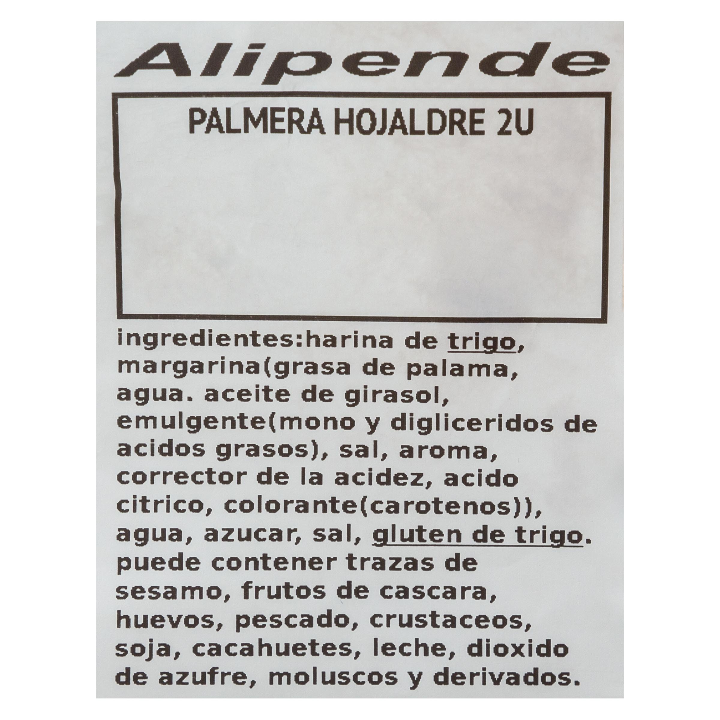 Palmera de hojaldre 2 uds