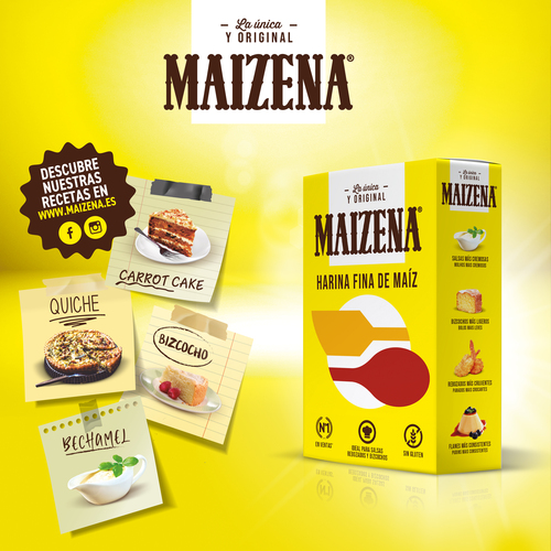 Harina de maíz sin gluten Maizena 400g fina