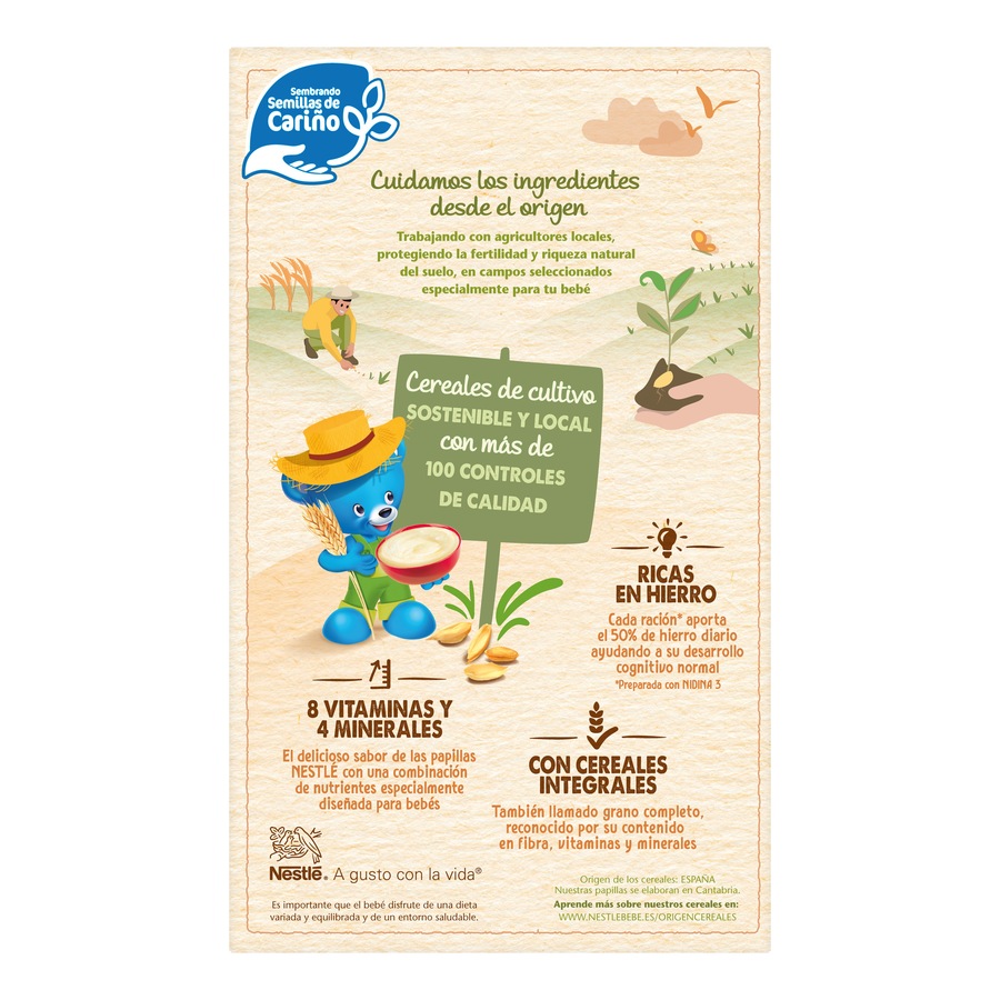 Papilla 8 cereales con cacao Nestlé 725g