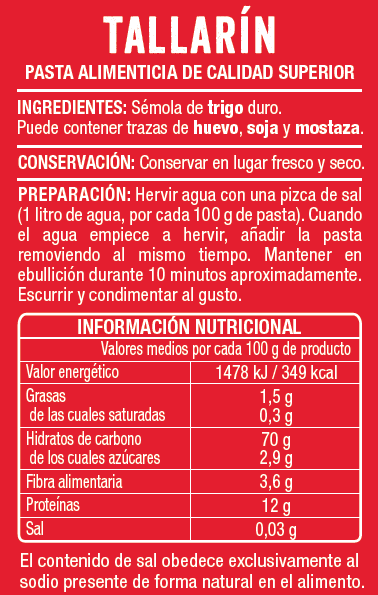 Tallarín Alipende 500g