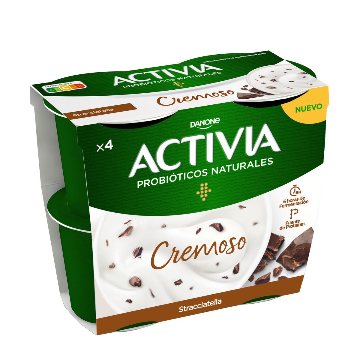 Bífidus Activia cremoso pack 4 stracciatella