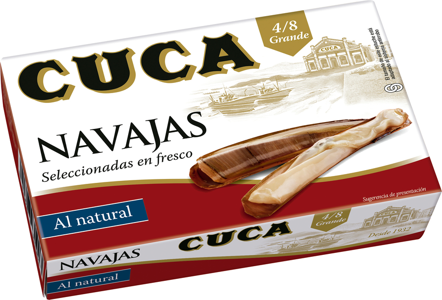 Navajas al natural 4/8 Cuca 65g