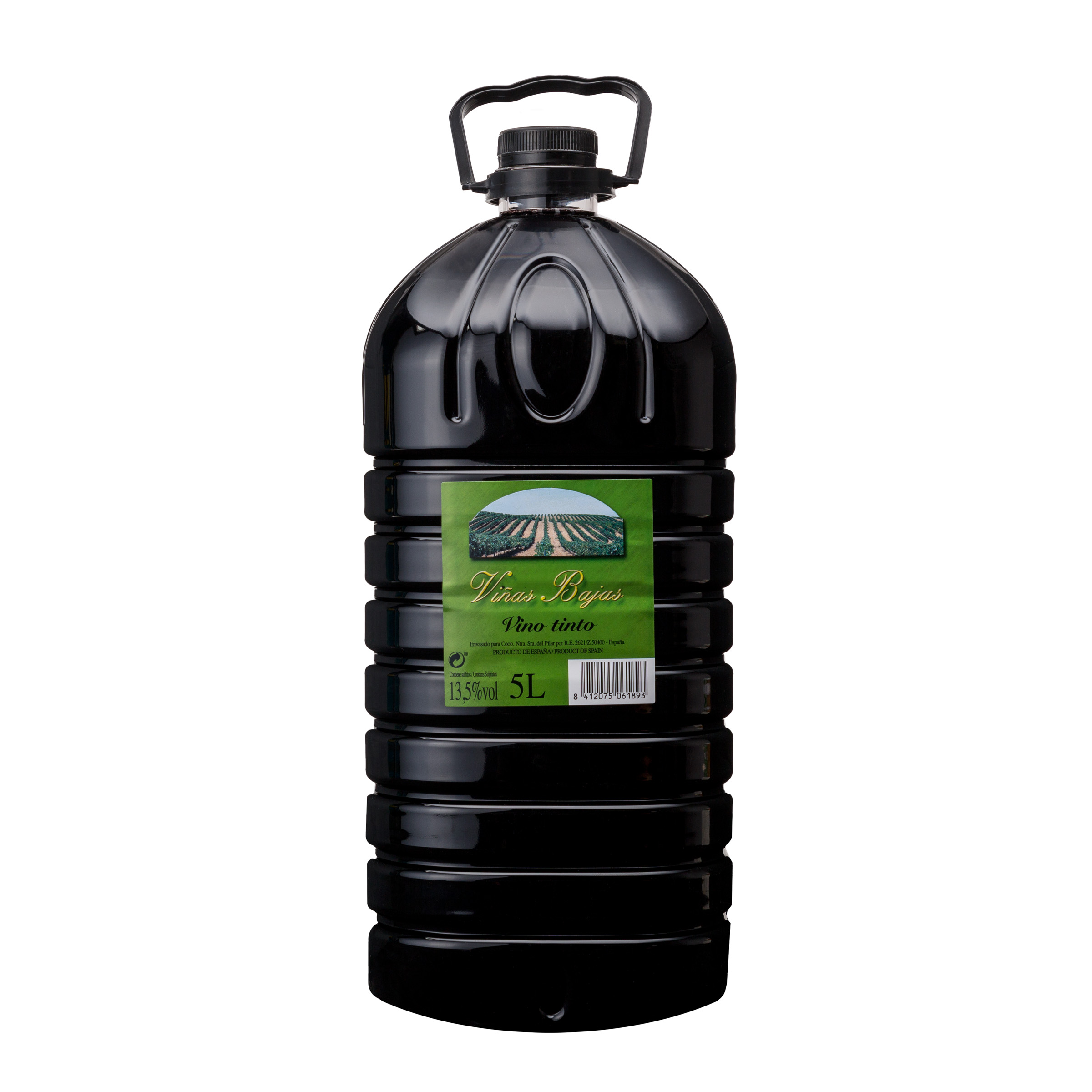 Vino tinto de mesa Viñas Bajas garrafa 5l