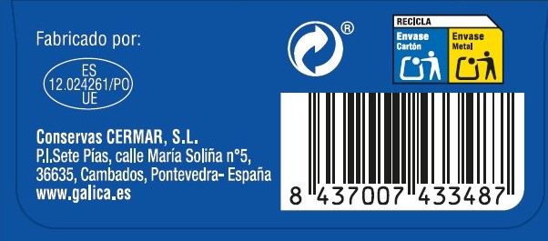 Berberechos al natural Galica 63g