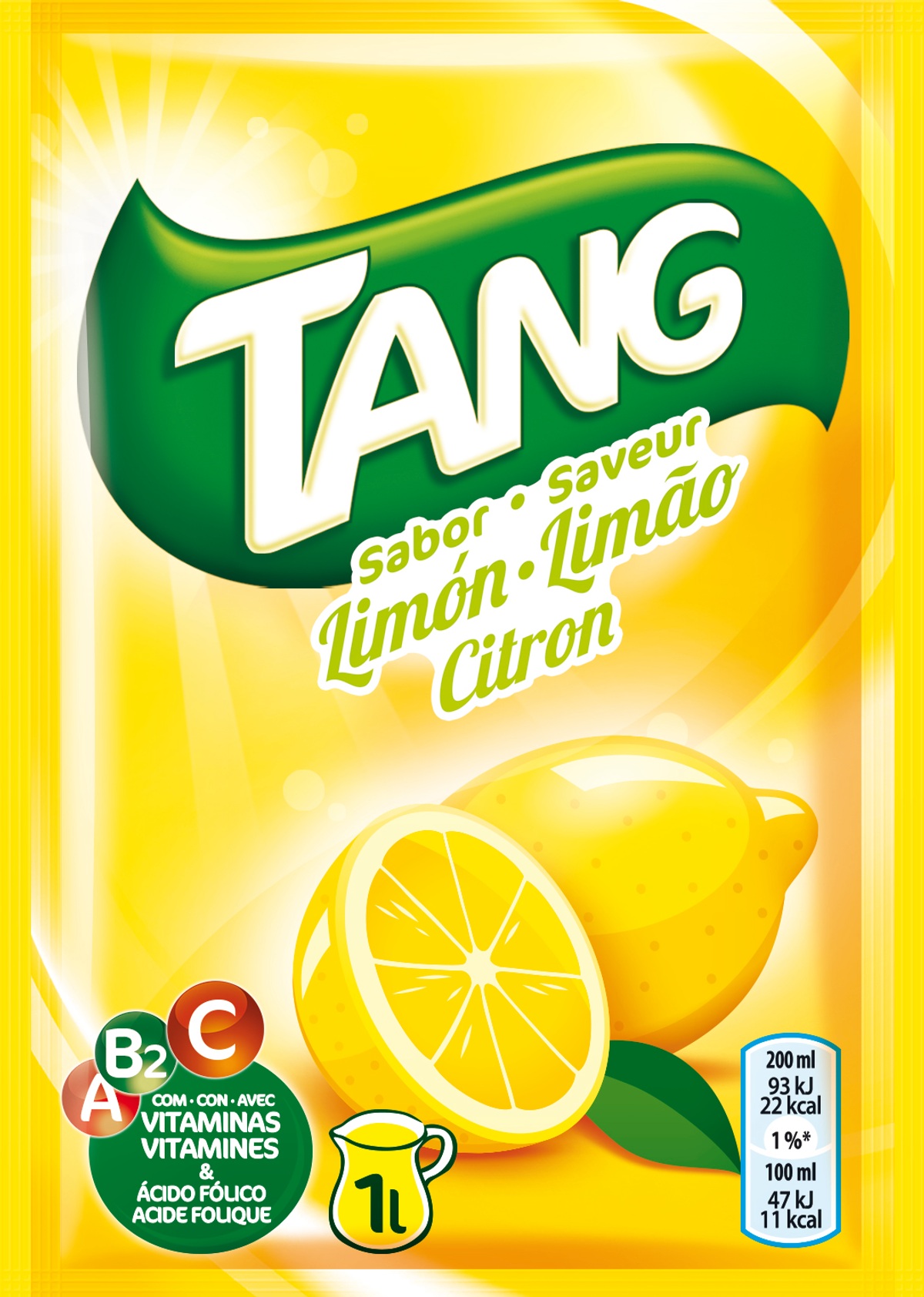 Refresco en polvo Tang sobre 30g limón
