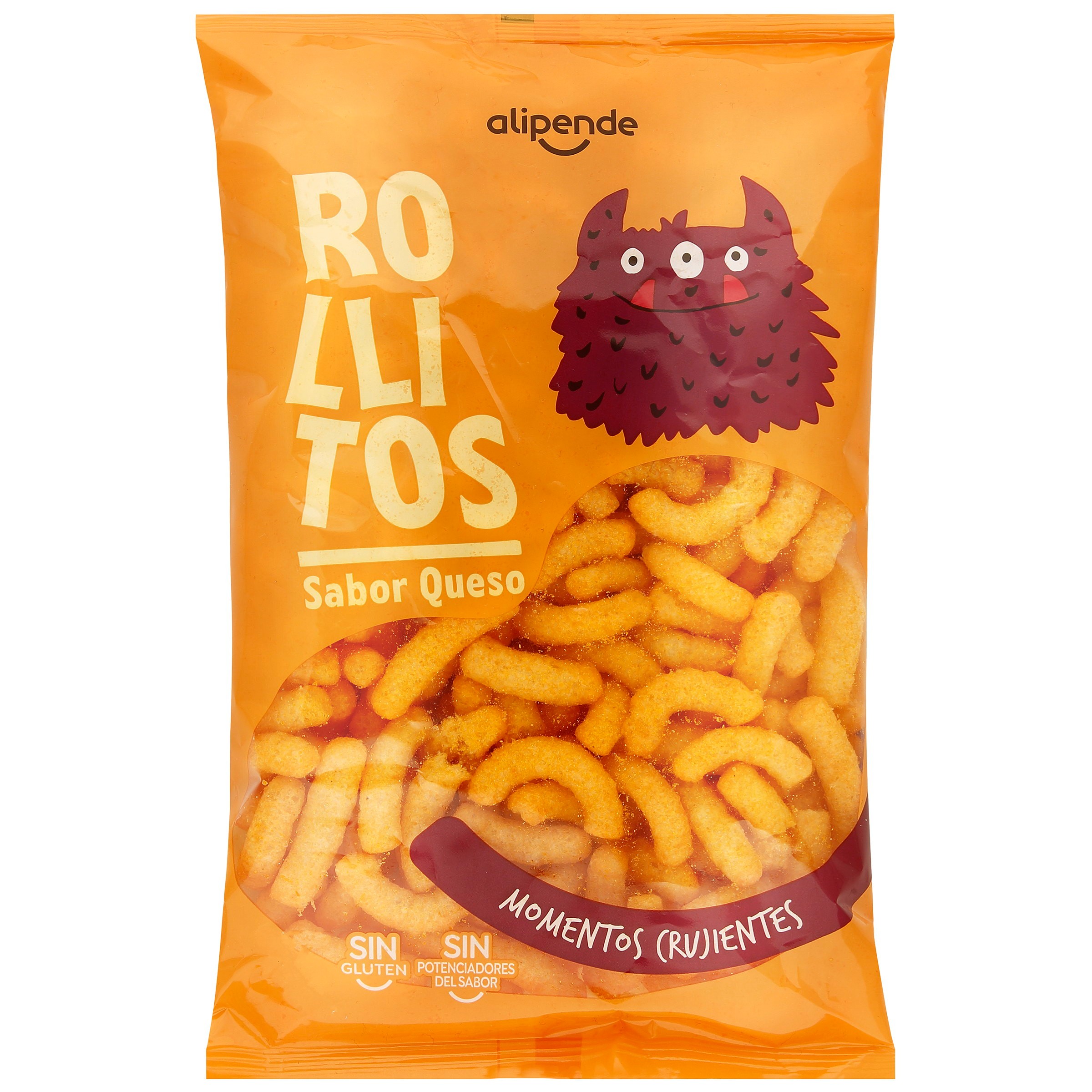 Snack de maíz rollitos Alipende 100g sabor queso