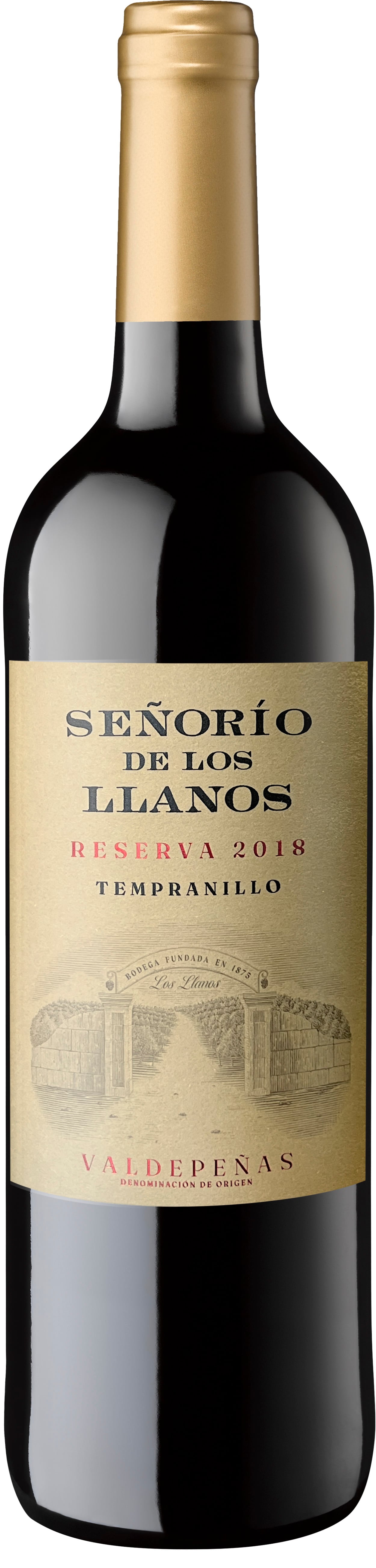 Vino tinto DO Valdepeñas Señorío los Llanos reserva - Señorio De Los Llanos