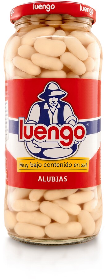 Alubia blanca bajo en sal cocida Luengo 570 g