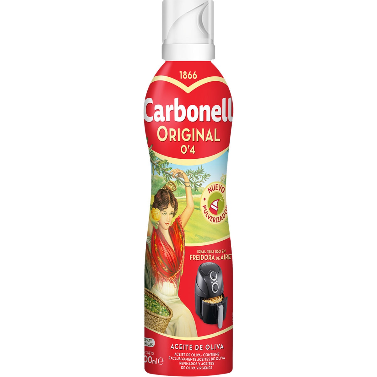 Aceite de oliva Spray Carbonell 200ml 0,4º