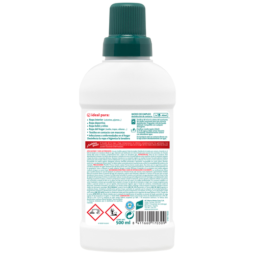 Desinfectante Sanytol líquido 500ml textil sin lejía