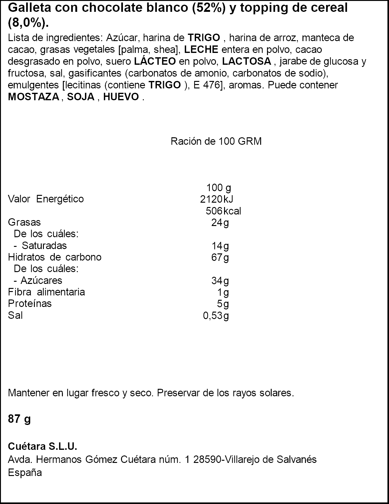 Galletas choco muerdos de chocolate blanco Chocoflakes 87g