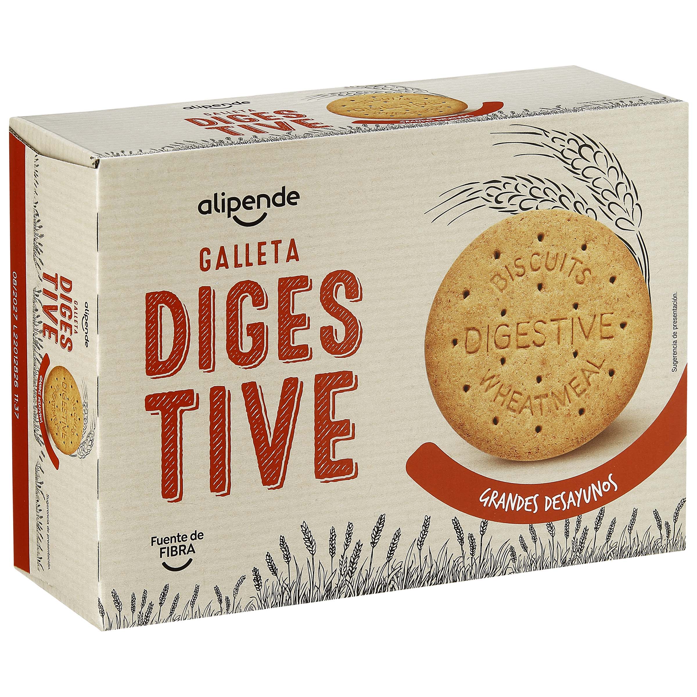 Galleta digestive Alipende 800g