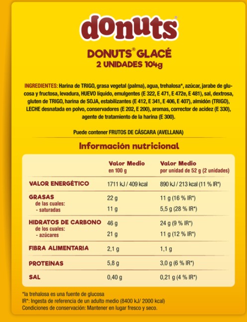 Donuts pack de 2 glacé