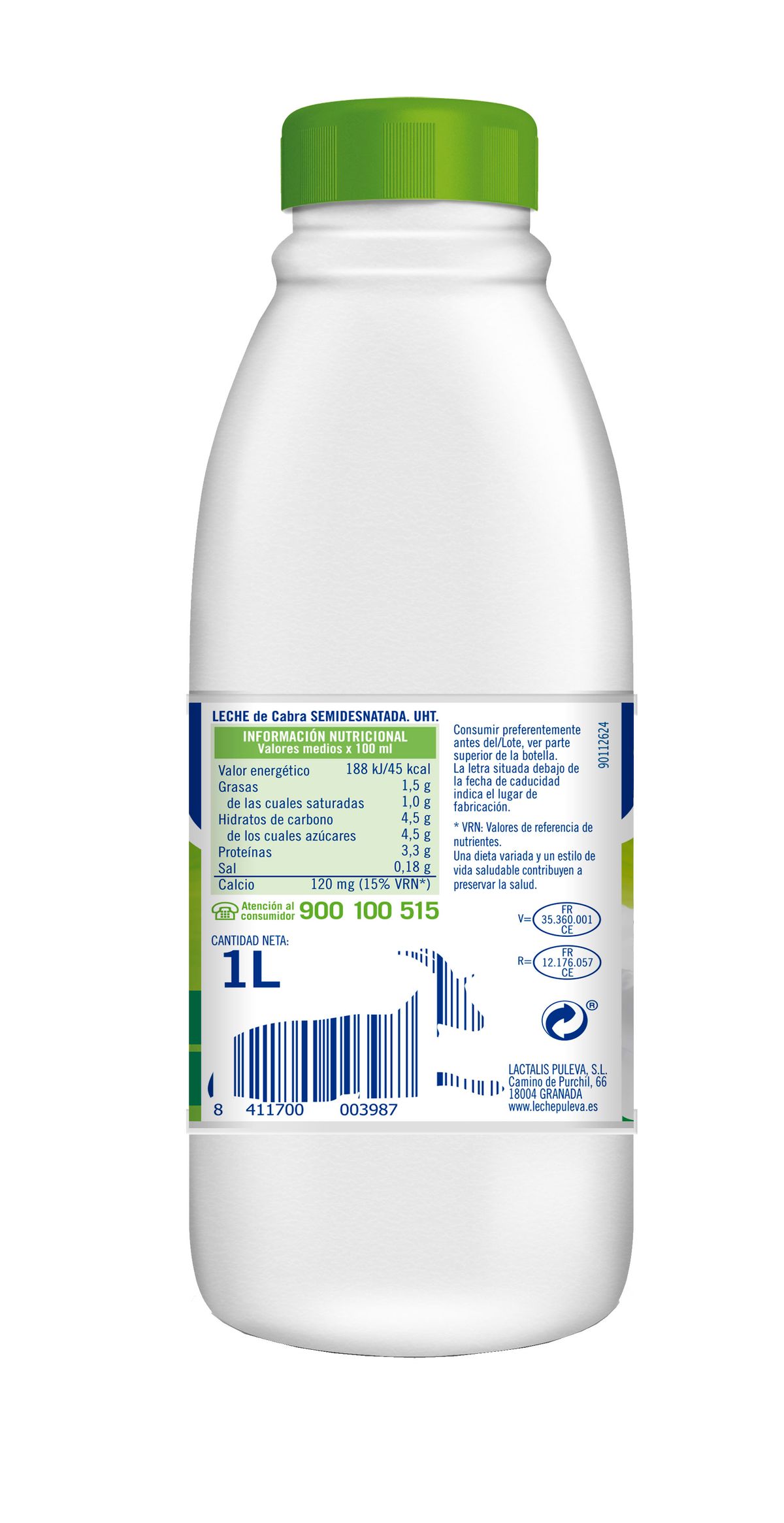 Leche cabra Puleva 1l semidesnatada