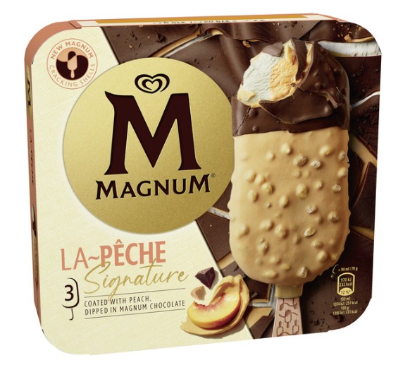 Helado Magnum 3 unid La Peche Signature