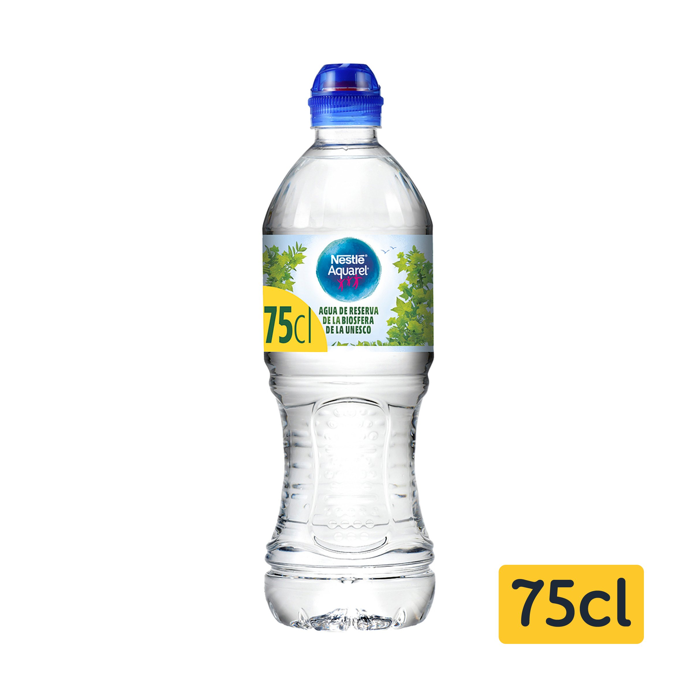 Agua mineral natural Nestlé Aquarel botella Tapón Sport 750ml | Ahorramas, image size:2400x2400