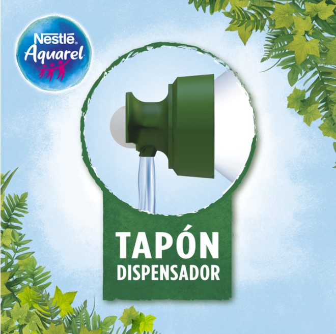 Agua con tapón con grifo Nestlé Aquarel 6l
