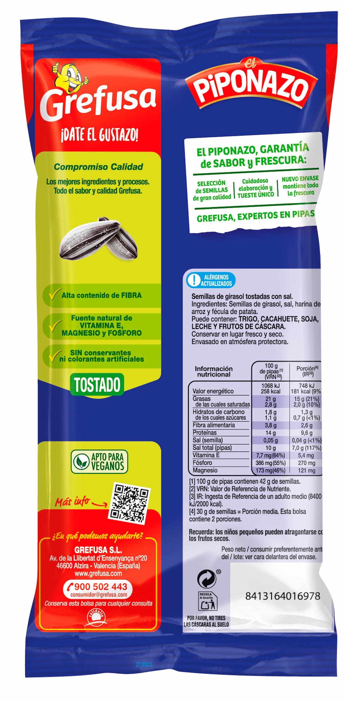 Piponazo original Grefusa 110g