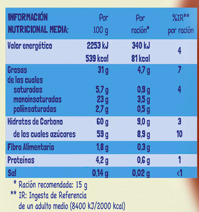 Crema de cacao choco leche sin gluten Nocilla 610g