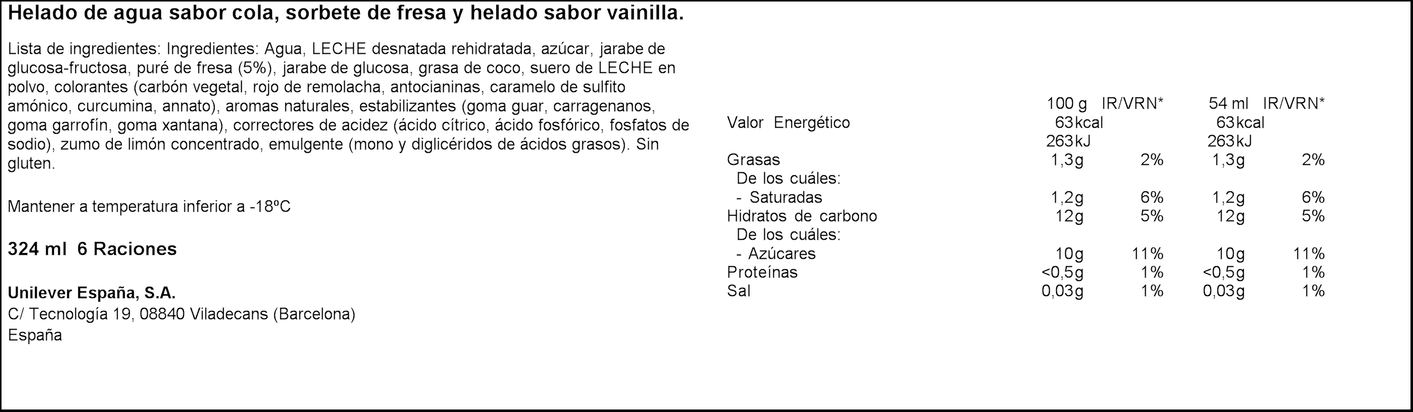 Helado Drácula Frigo 6 uds