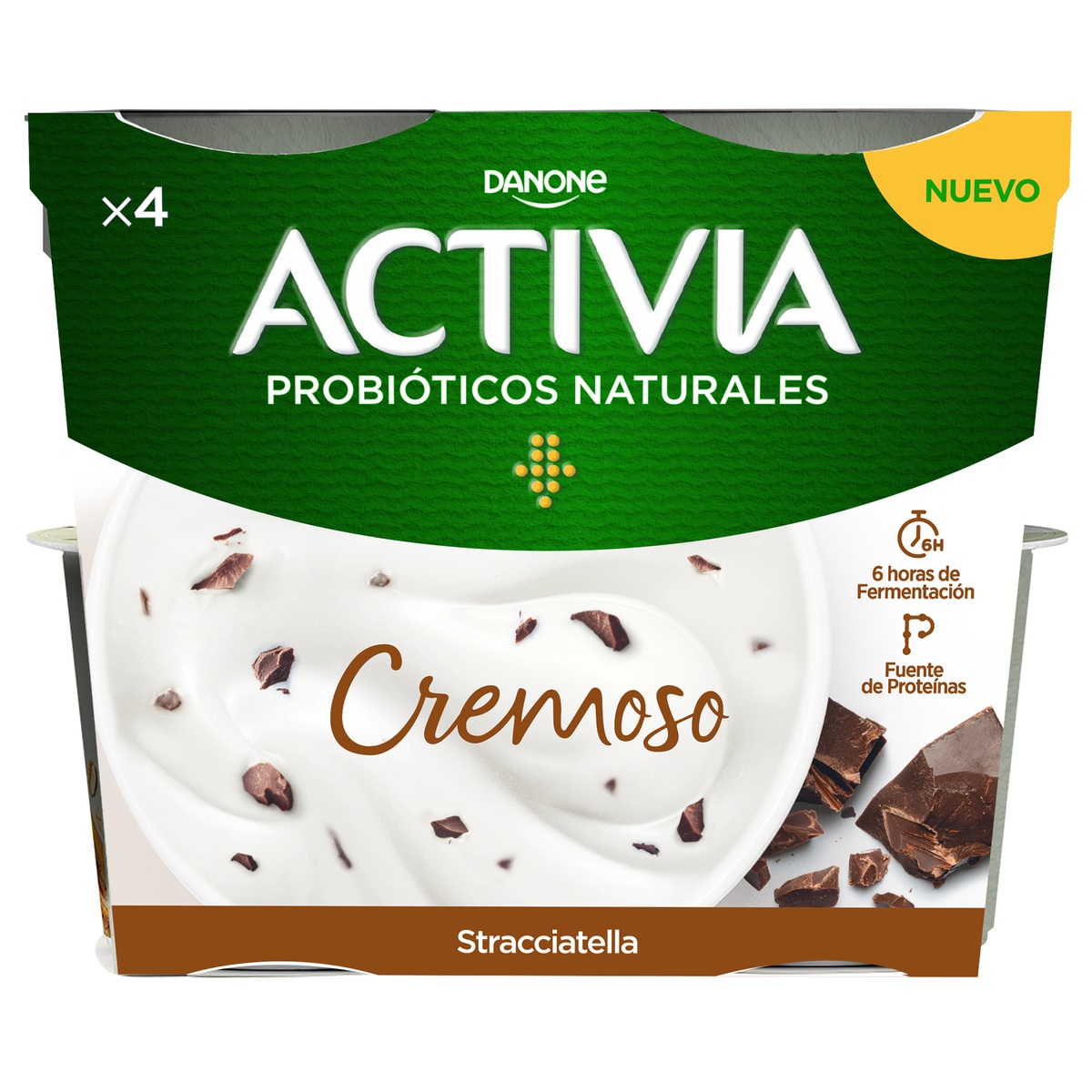 Bífidus Activia cremoso pack 4 stracciatella