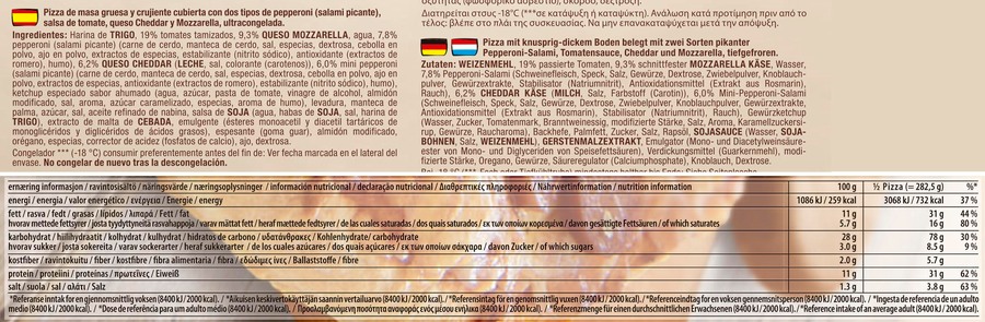 Pizza rústica Dr Oetker doble pepperoni 565g