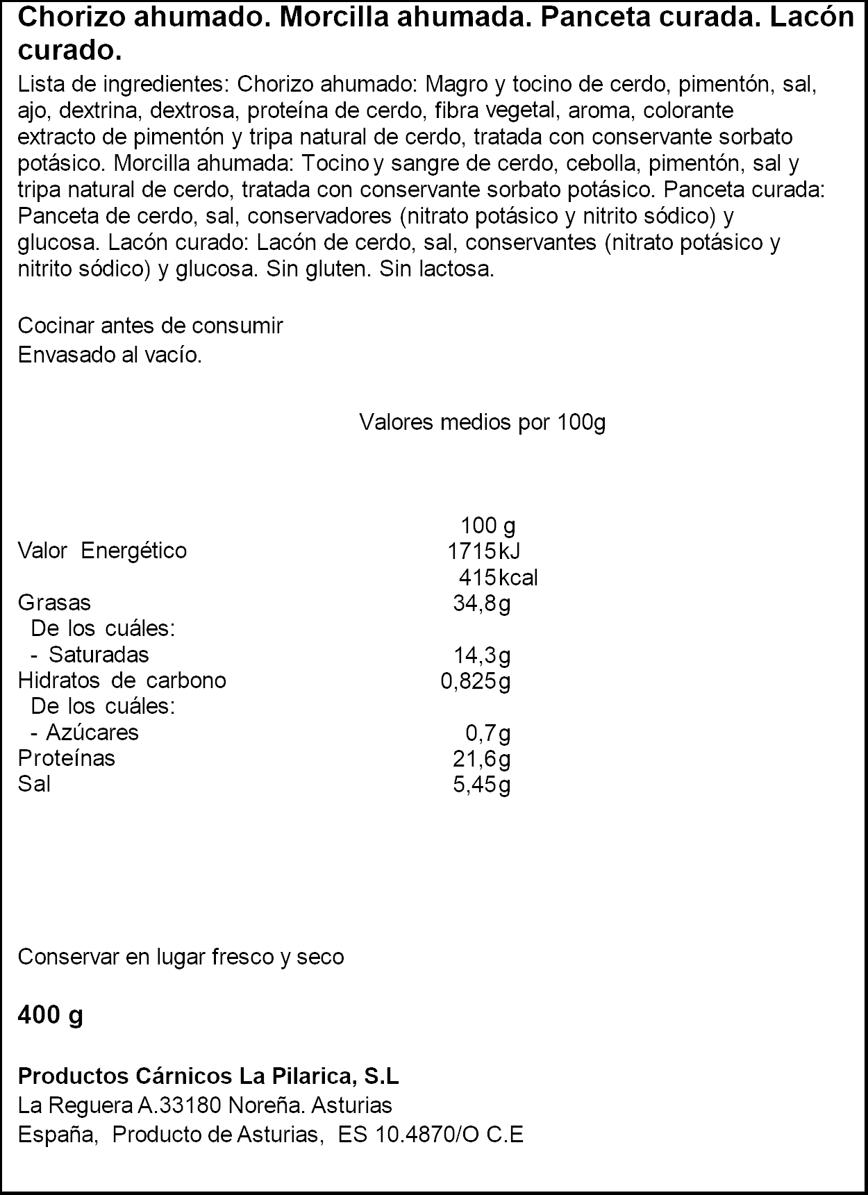 Preparado de fabada Famila 400g