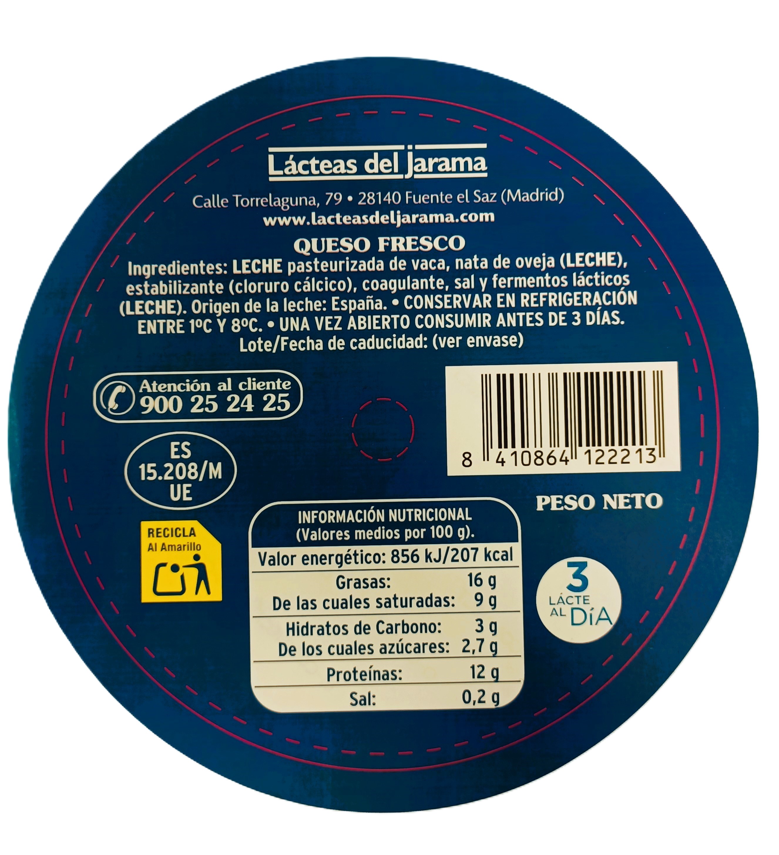 Queso fresco tarrina Albe 250gr