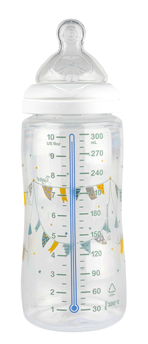 Biberón Tigex 0-6 meses 300ml control de temperatura
