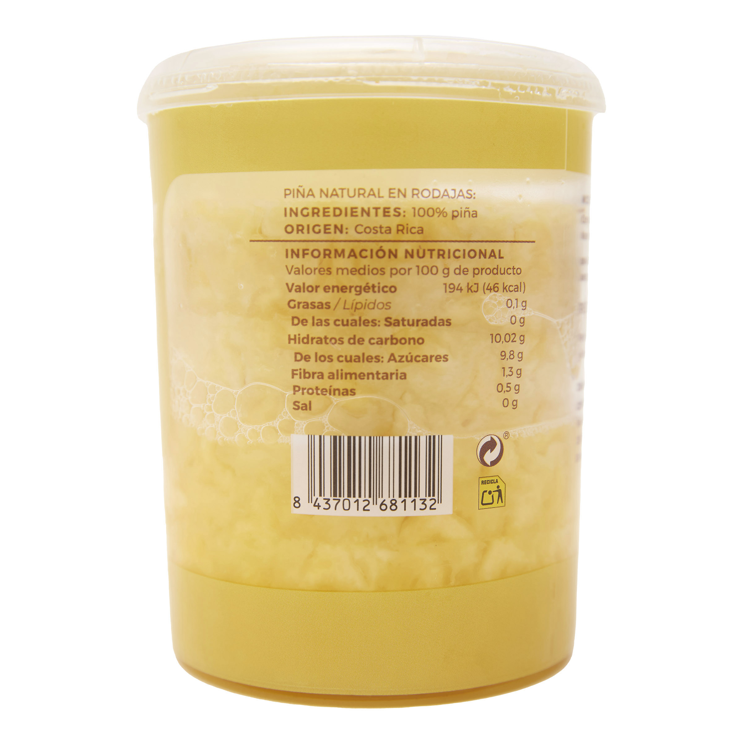 Piña natural en rodajas Freshkia 475g