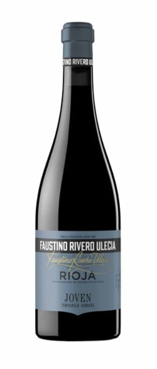 Vino tinto denominación de origen rioja joven Faustino Rivero Ulecia 75cl