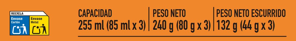 Trozos de potón en tinta Alipende Pack 3