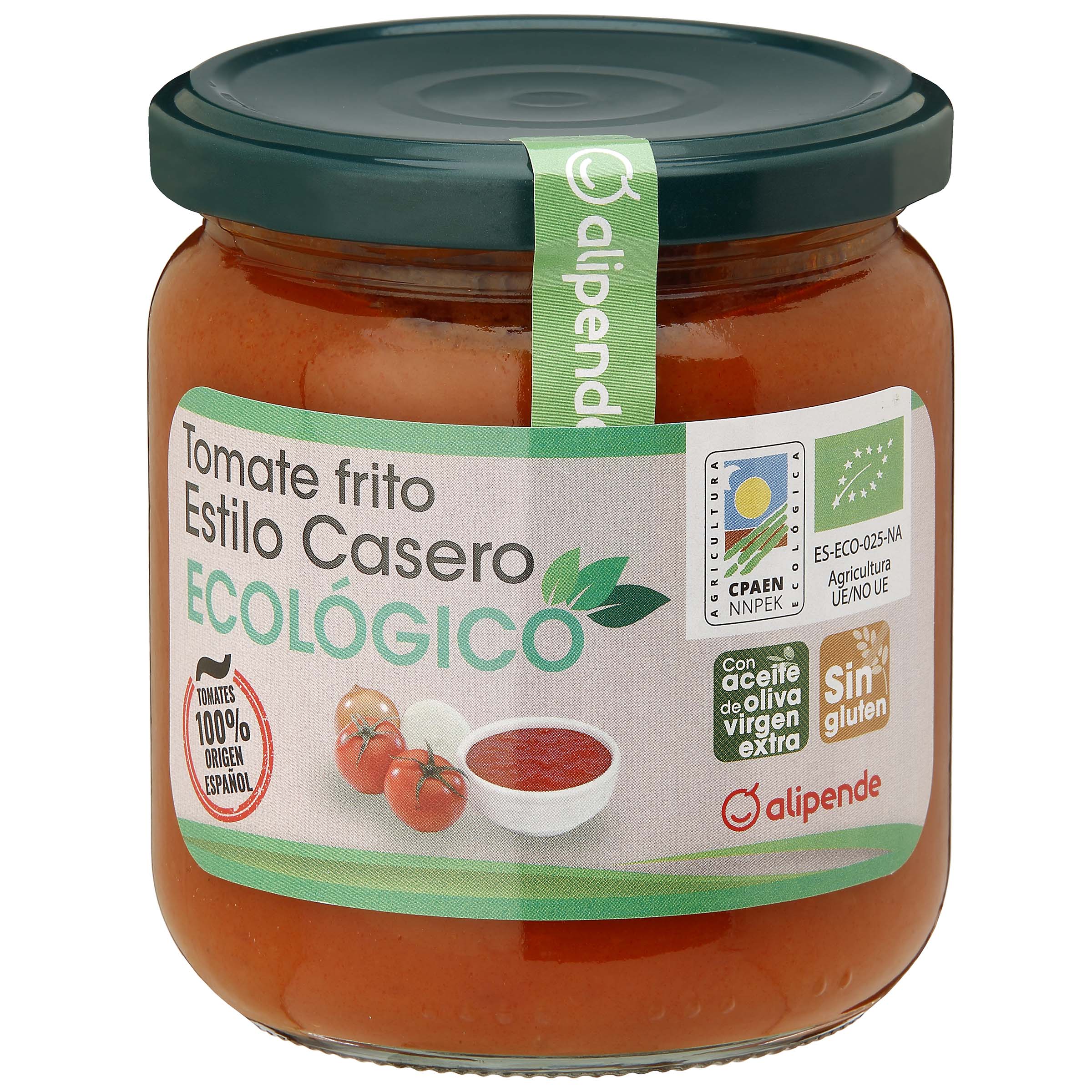 Tomate frito ecológico en aceite de oliva Alipende 350g