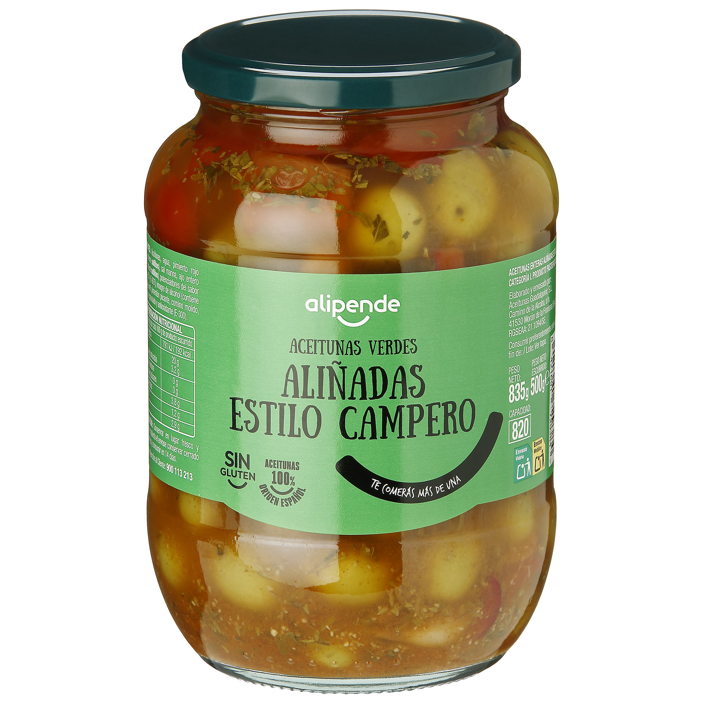 Aceitunas aliño campero Alipende 500g