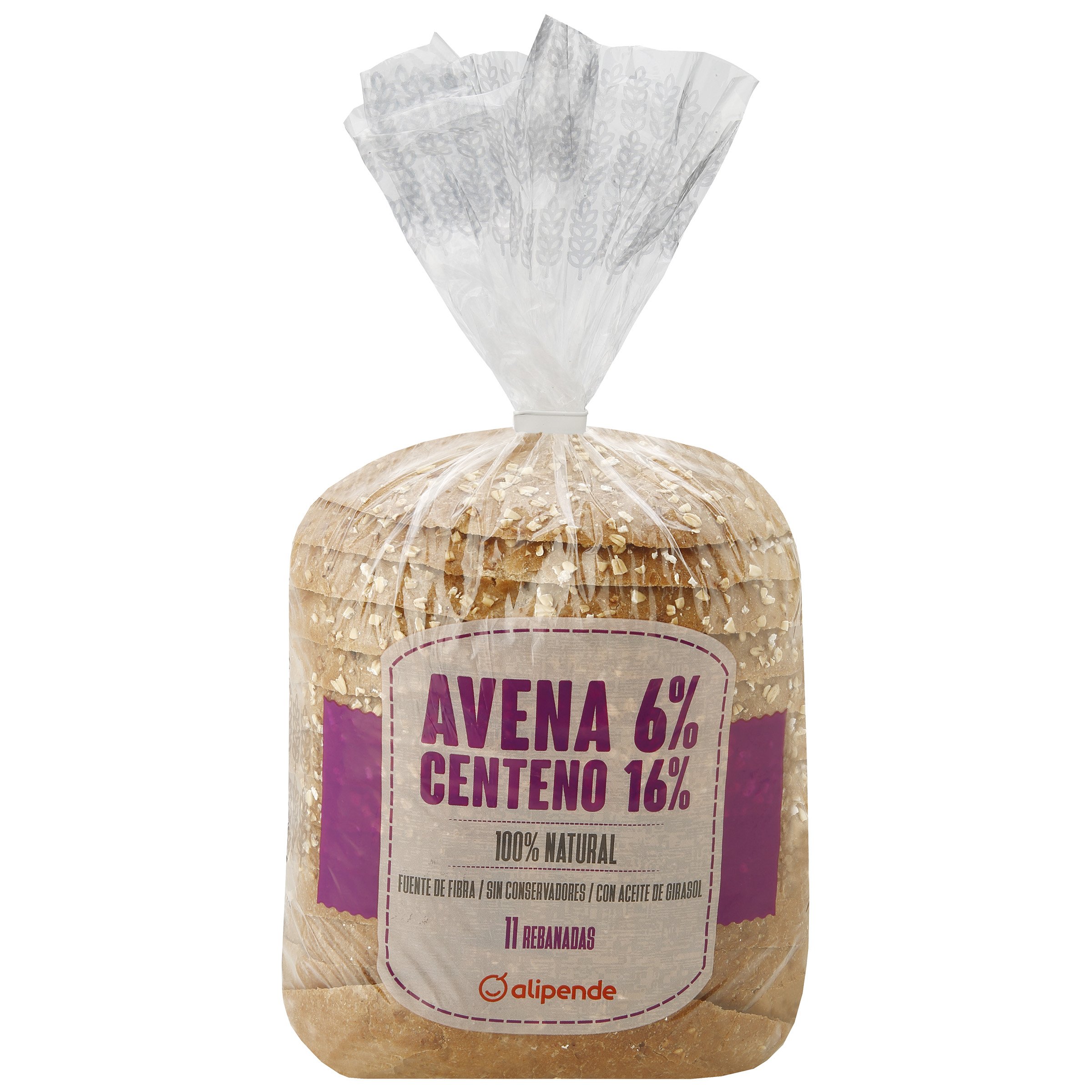 Pan molde Alipende avena y centeno 500g