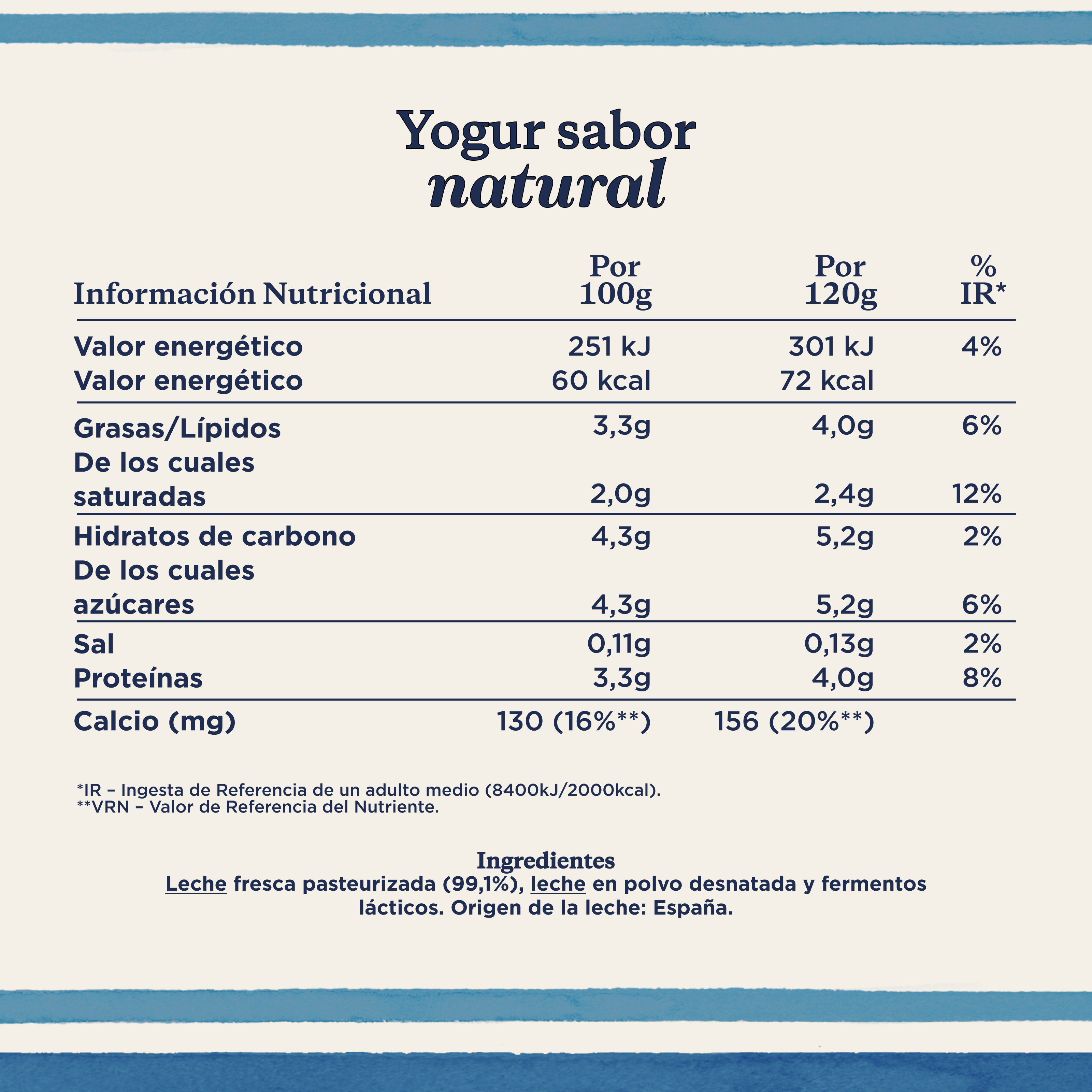 Yogur natural Danone pack 4