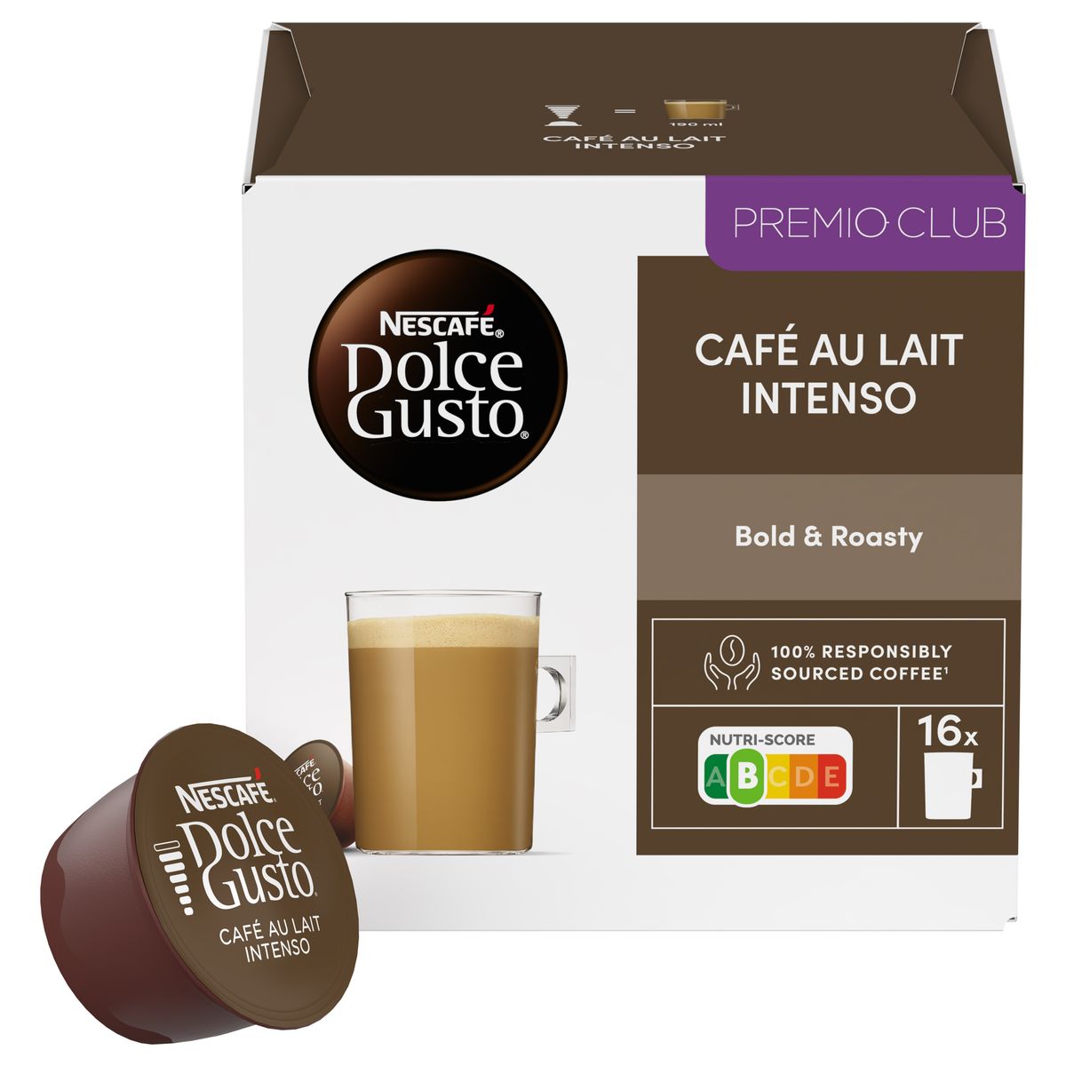 Café con leche intenso Nescafé Dolce Gusto 16 cápsulas