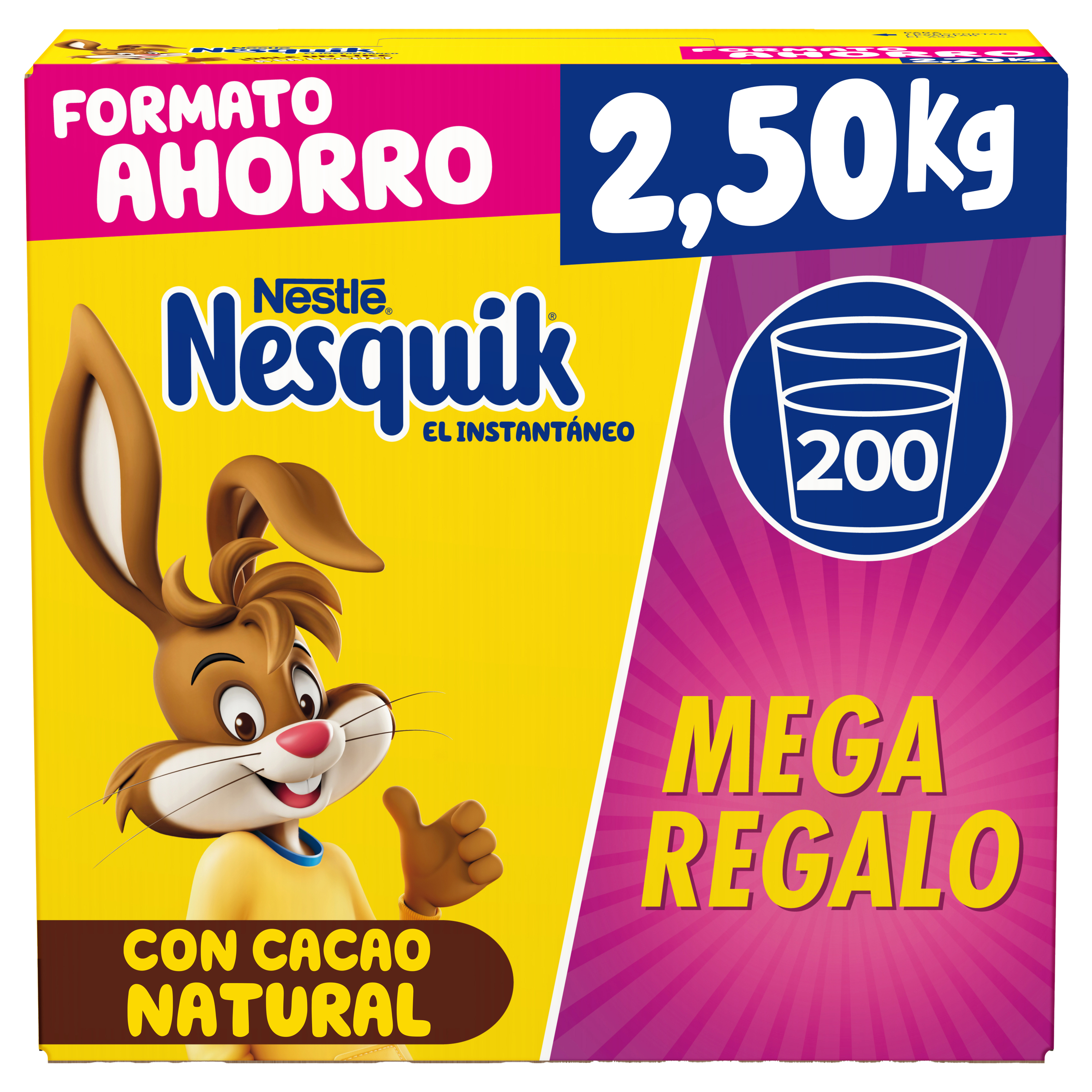 Cacao en polvo Nesquik 2,50kg
