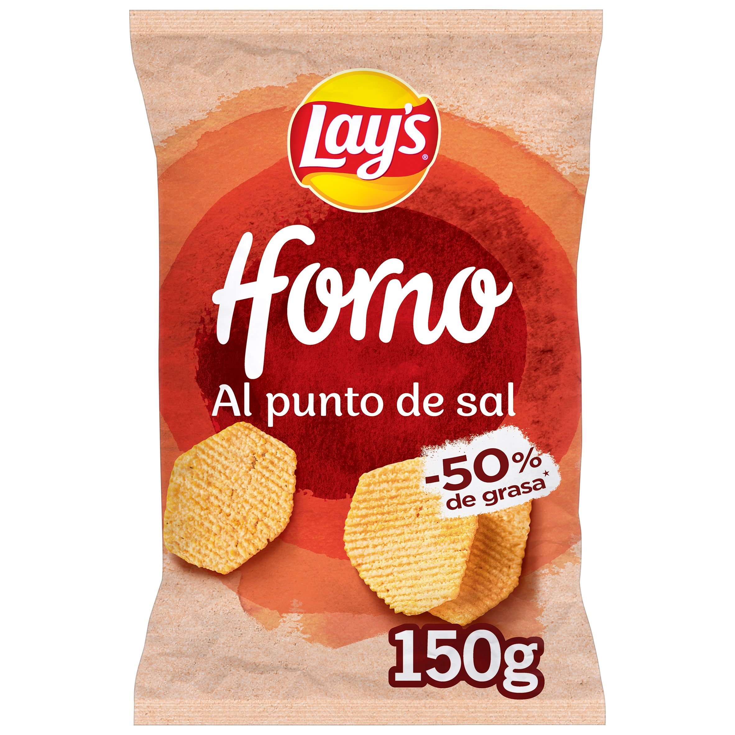 Patatas al horno al punto de sal lays 150g