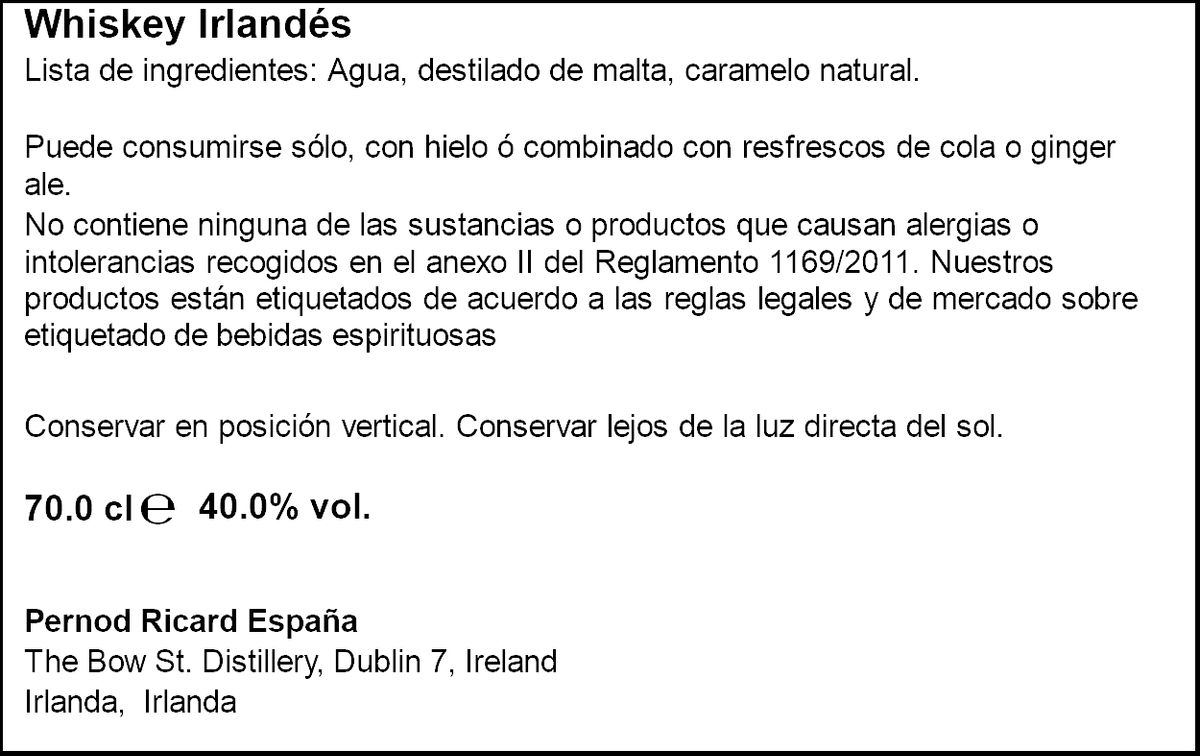 Whisky Jameson 70cl Irlanda