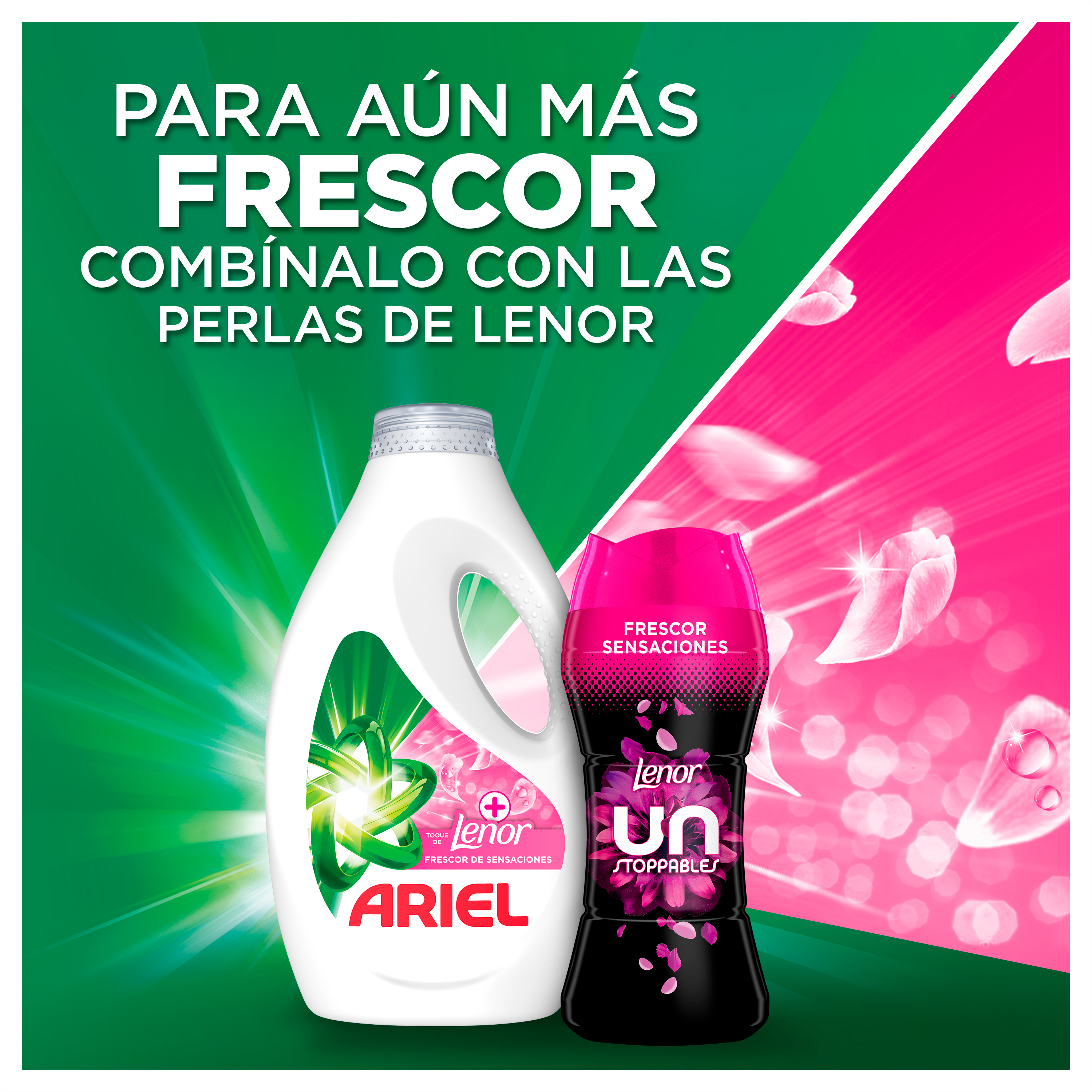 Detergente líquido Ariel 25+5 lavados Leonor Sensación