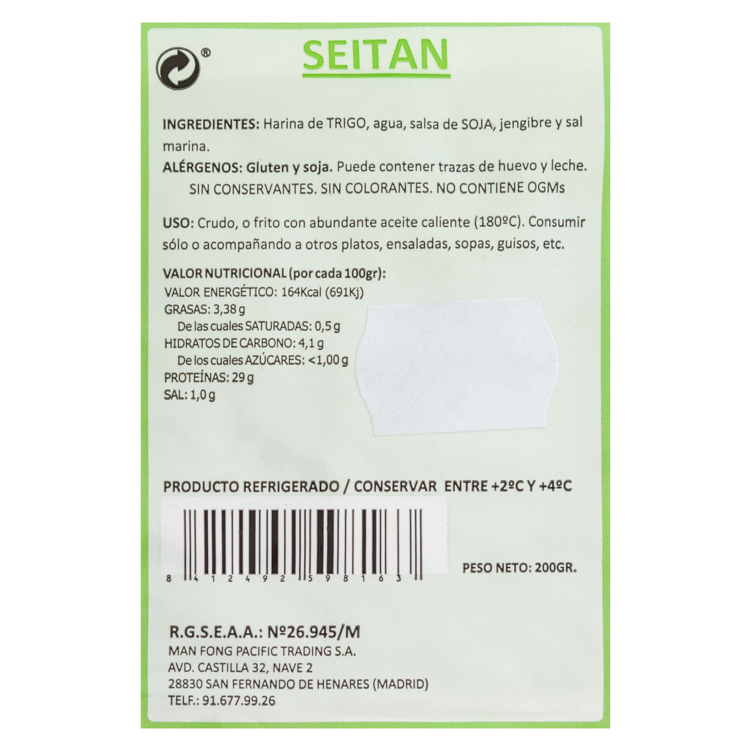 Seitán Man Fong 200g