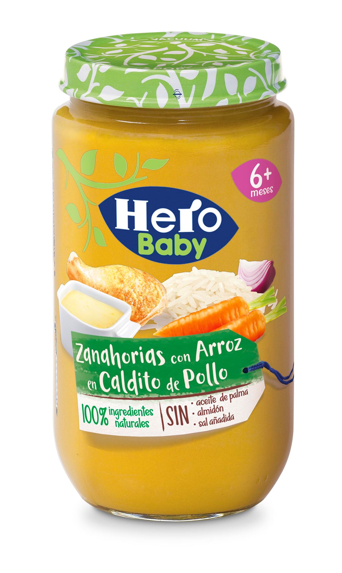 Tarro Hero baby zanahoria-arroz en caldo 235g