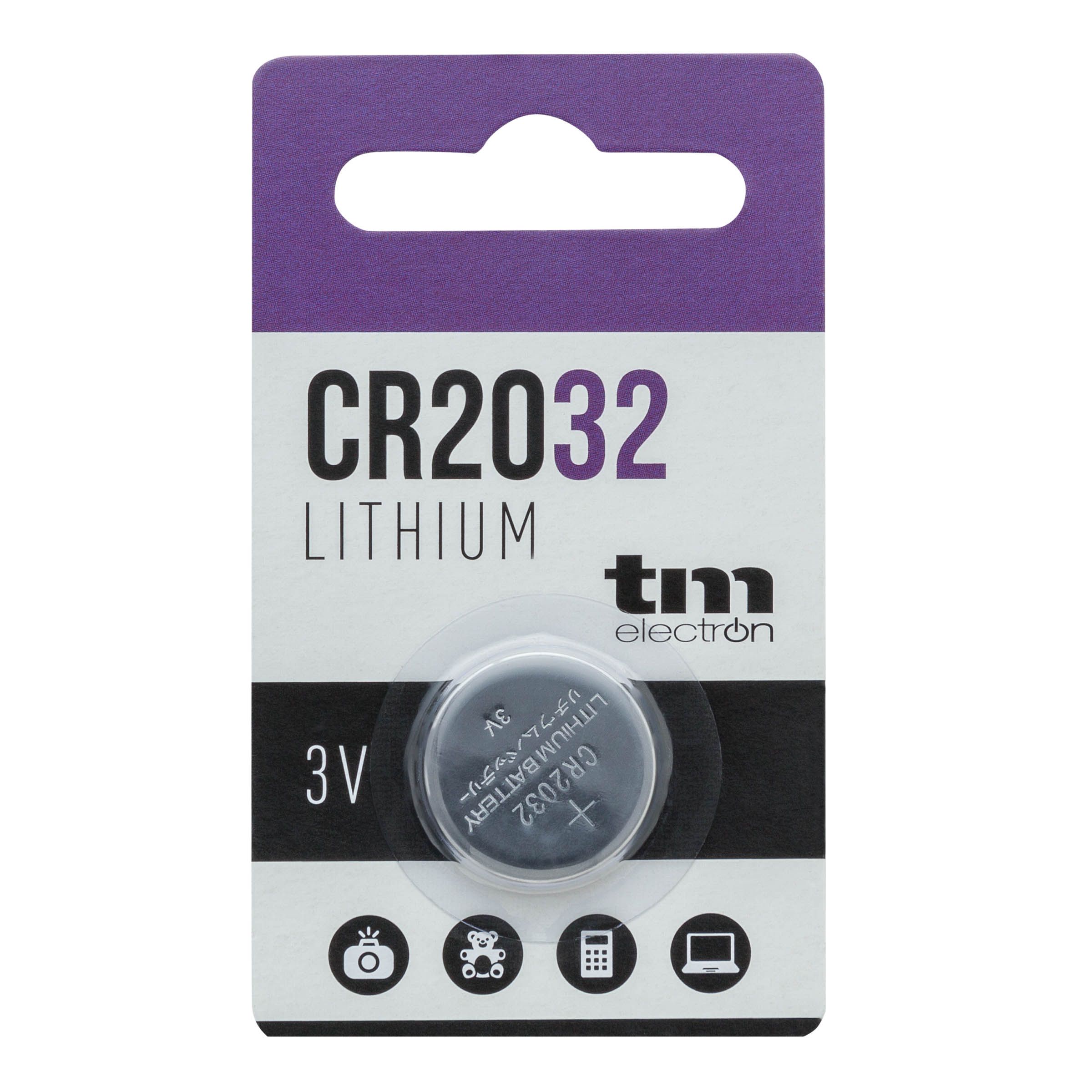 Pila botón litio Tm CR2032 3V