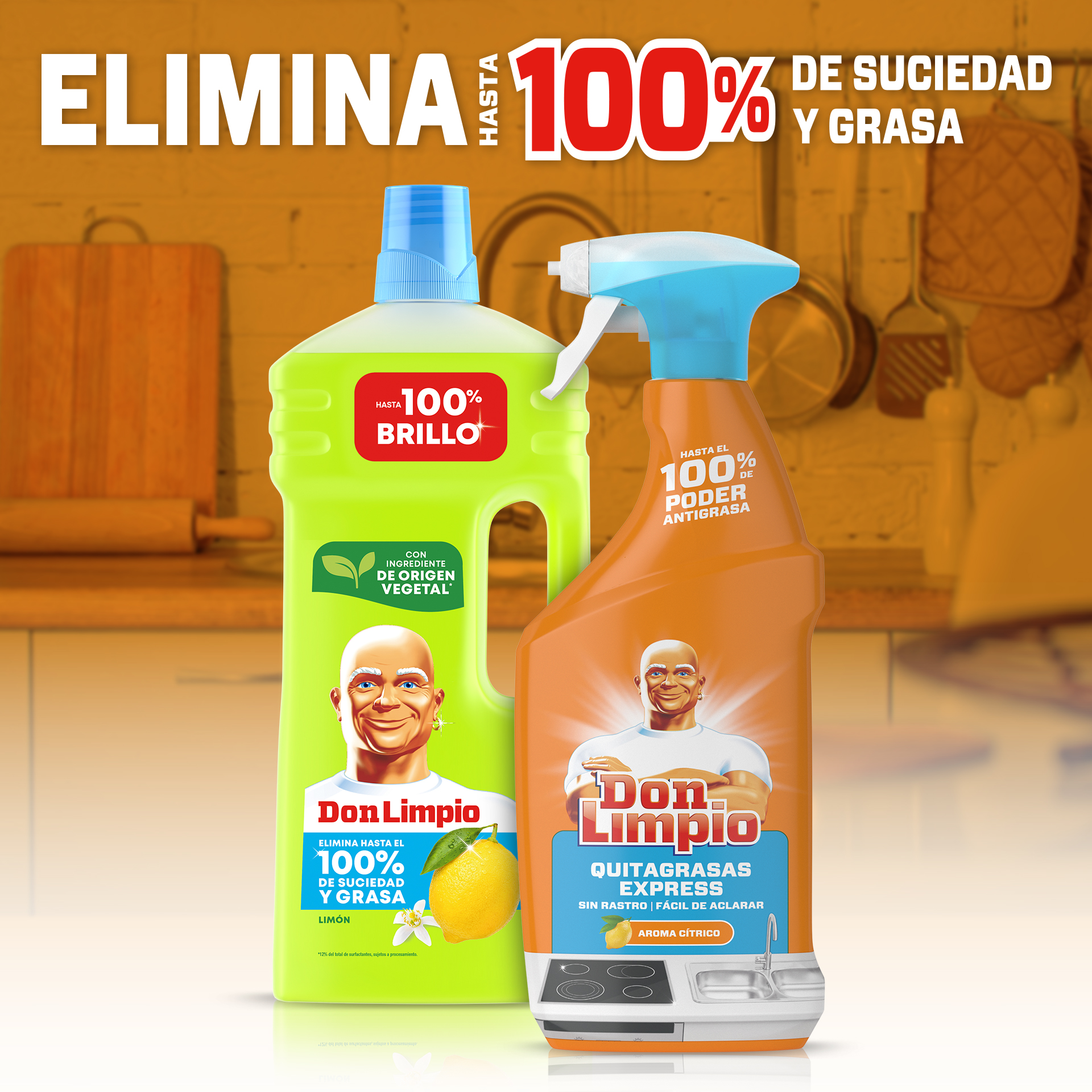 Desengrasante Don Limpio Cocina Cítrico Spray 800 ml