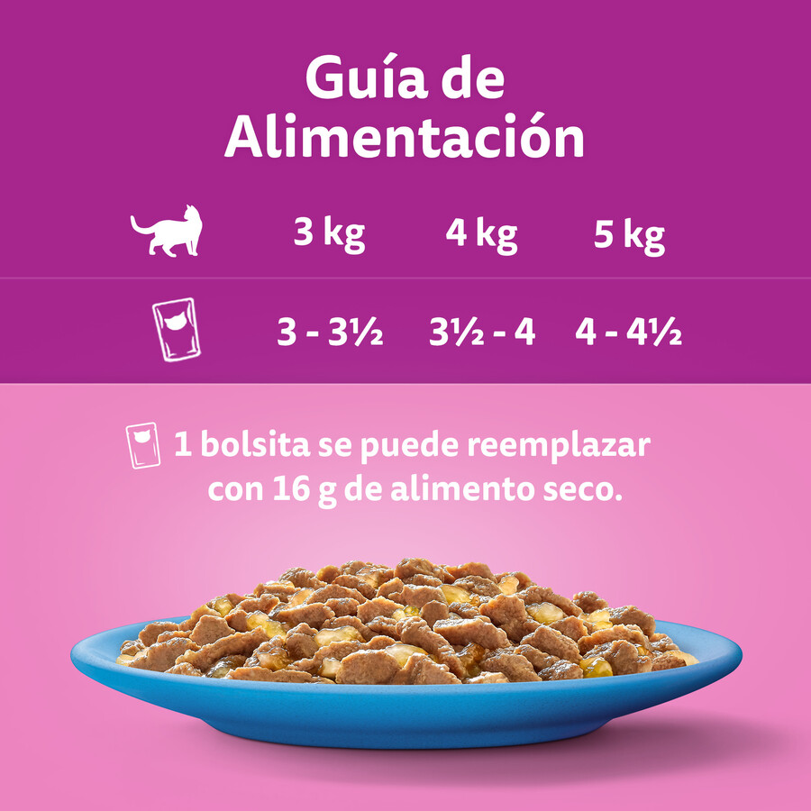 Comida para gatos de salmón y atún Whiskas 4x85g